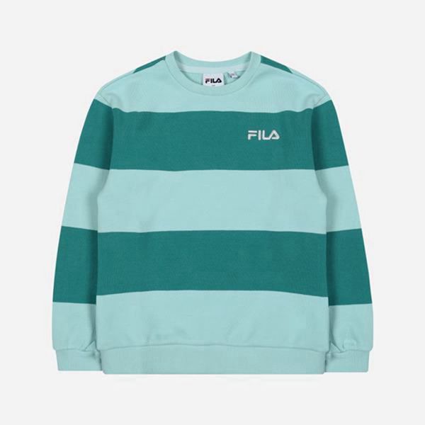 Sudaderas Fila Niñas Verde - Striped L/S - España 784635UEL